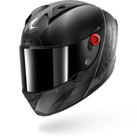 SHARK integral motorcycle helmet AERON SPEED-TECH matt carbon / white / red