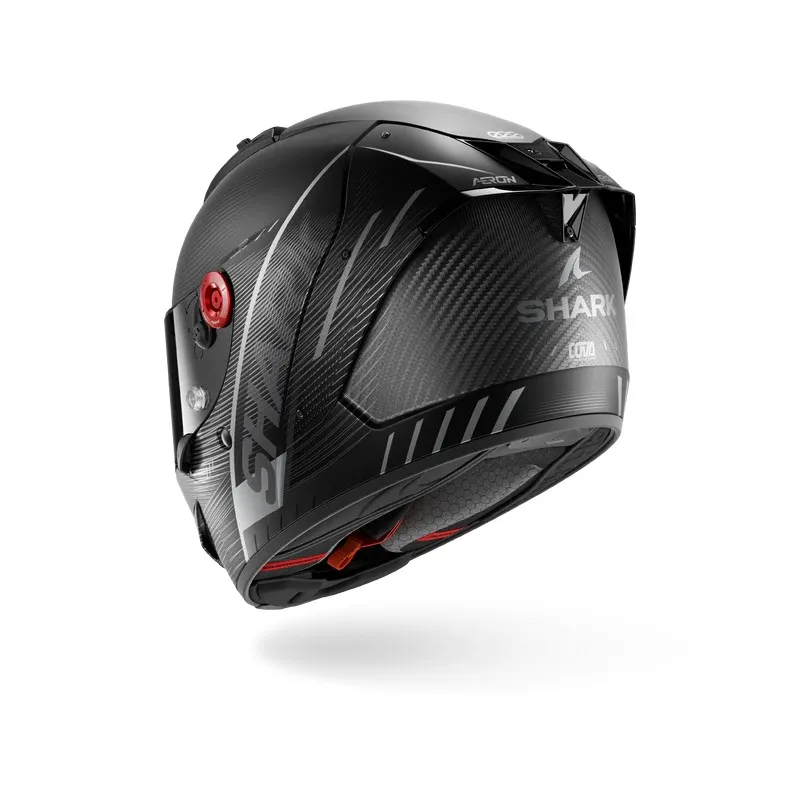 SHARK casque moto intégral AERON SPEED-TECH carbone mat / anthracite / noir