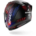 SHARK integral motorcycle helmet AERON SPEED-TECH matt carbon / blue / red