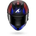 SHARK casque moto intégral AERON SPEED-TECH carbone mat / bleu / rouge