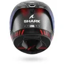 SHARK casque moto intégral AERON SPEED-TECH carbone mat / bleu / rouge