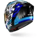 SHARK integral motorcycle helmet AERON SPEED-FANCY carbon / white / blue