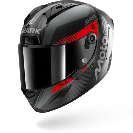 SHARK integral motorcycle helmet AERON SPEED-FANCY carbon / anthracite / red