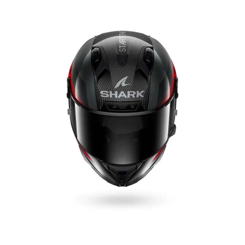 SHARK integral motorcycle helmet AERON SPEED-FANCY carbon / anthracite / red