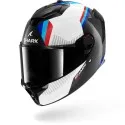 SHARK casque moto intégral SPARTAN GT PRO DOKHTA CARBON blanc / bleu
