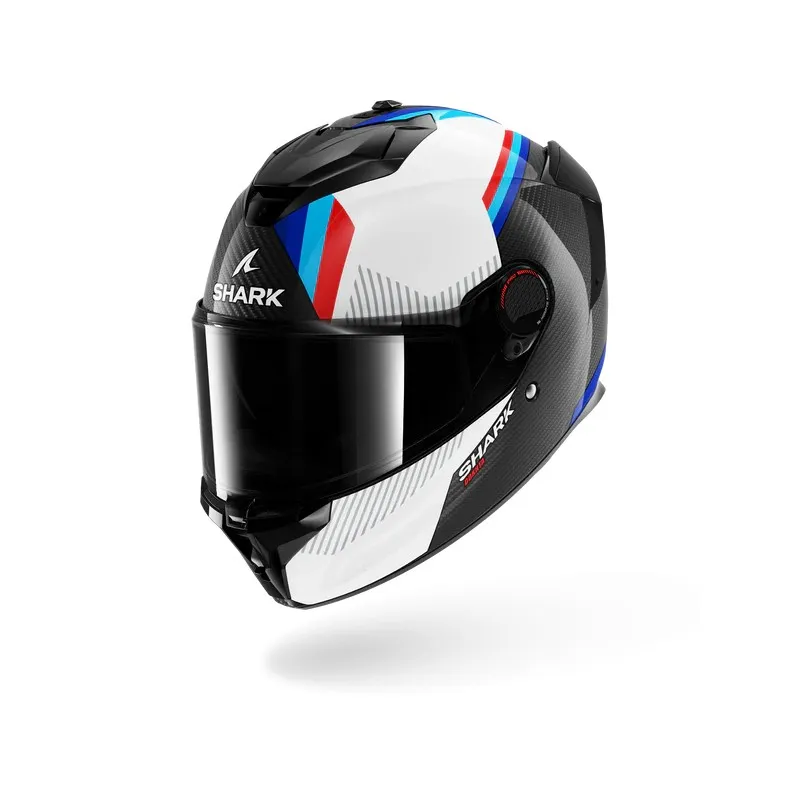 SHARK integral motorcycle helmet SPARTAN GT PRO DOKHTA CARBON white / blue