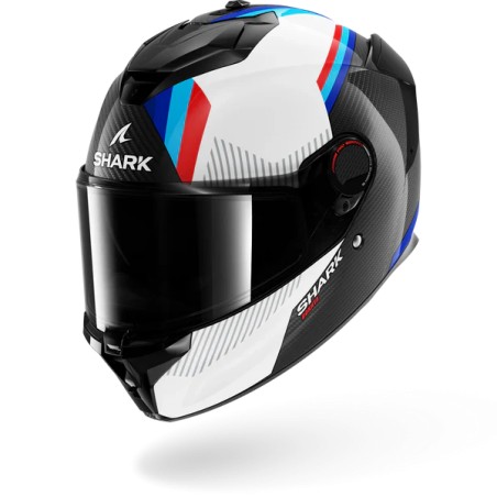 SHARK integral motorcycle helmet SPARTAN GT PRO DOKHTA CARBON white / blue