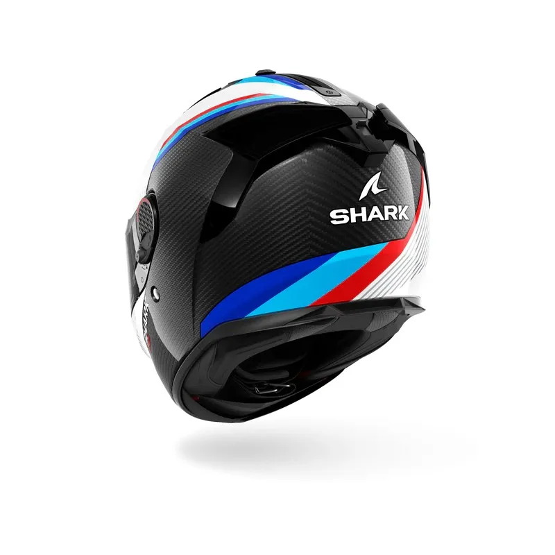 SHARK casque moto intégral SPARTAN GT PRO DOKHTA CARBON blanc / bleu