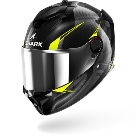 SHARK integral motorcycle helmet SPARTAN GT PRO KULTRAM CARBON  yellow / black