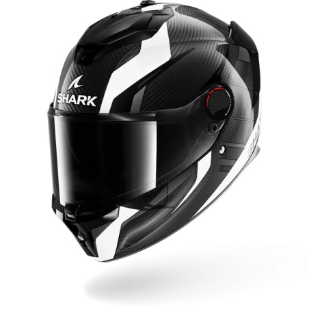 SHARK integral motorcycle helmet SPARTAN GT PRO KULTRAM CARBON  white / black