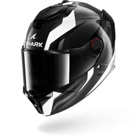 SHARK integral motorcycle helmet SPARTAN GT PRO KULTRAM CARBON  white / black