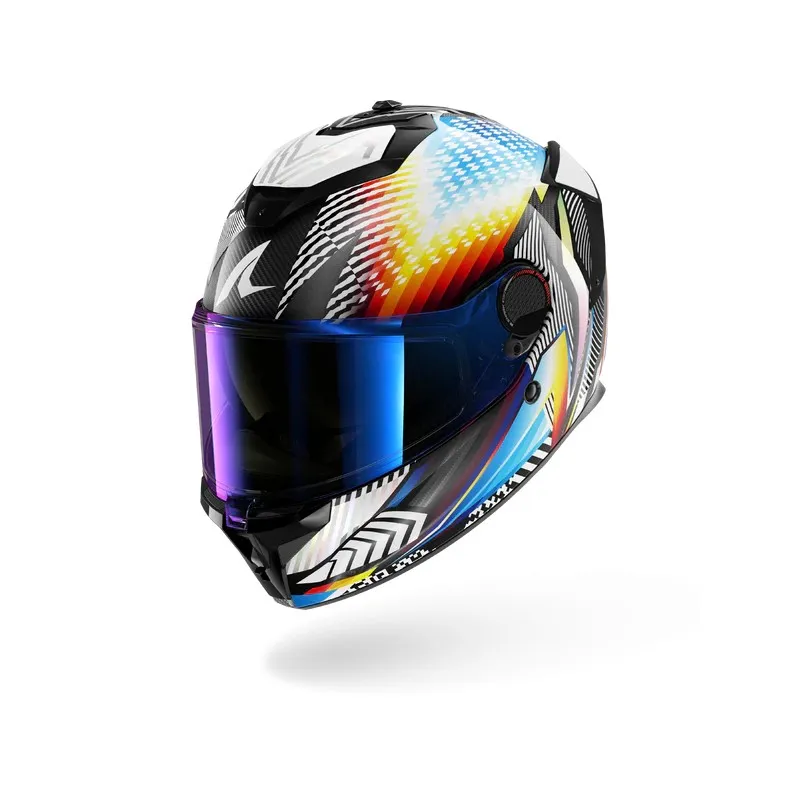 SHARK casque moto intégral SPARTAN GT PRO STHYR carbone / blanc / chrome