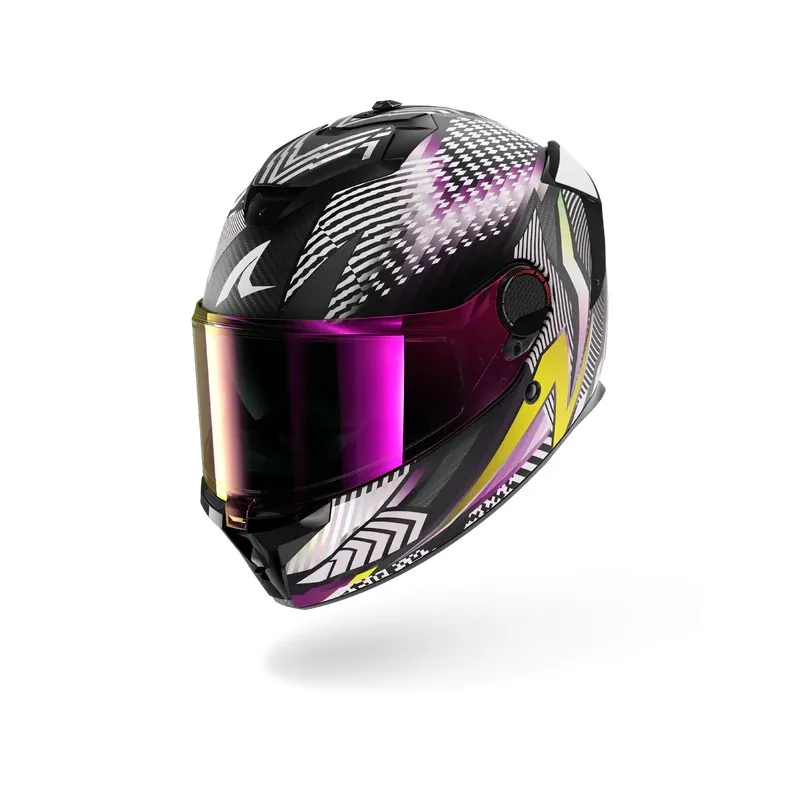 SHARK integral motorcycle helmet SPARTAN GT PRO STHYR matt carbon / white / chrom