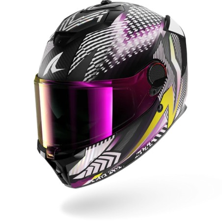 SHARK integral motorcycle helmet SPARTAN GT PRO STHYR matt carbon / white / chrom