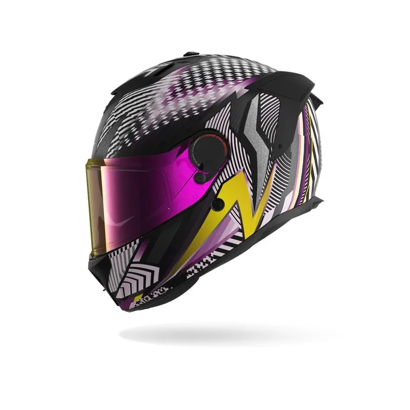 SHARK casque moto intégral SPARTAN GT PRO STHYR carbone mat / blanc / chrome