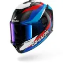 SHARK integral motorcycle helmet SPARTAN GT PRO GUINTOLI carbon / blue / red