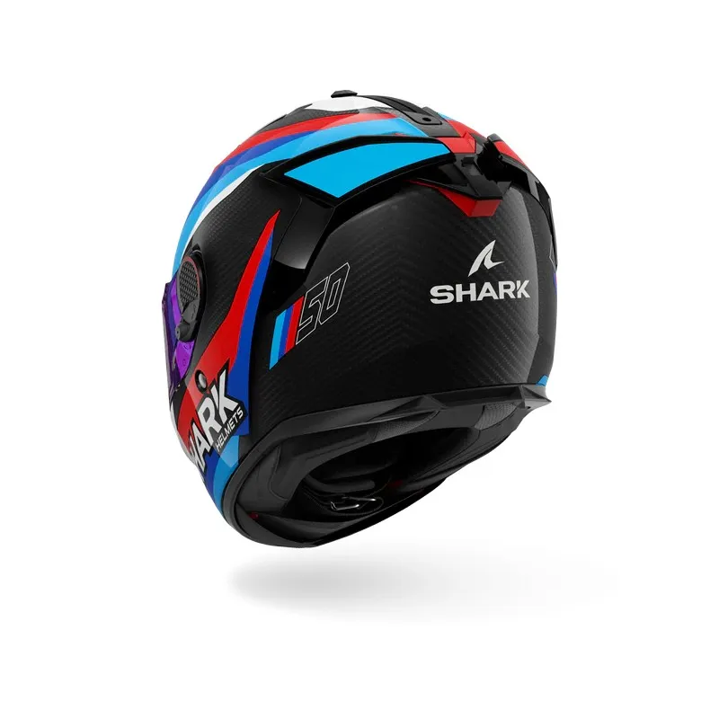 SHARK casque moto intégral SPARTAN GT PRO GUINTOLI carbone mat / blanc / chrome