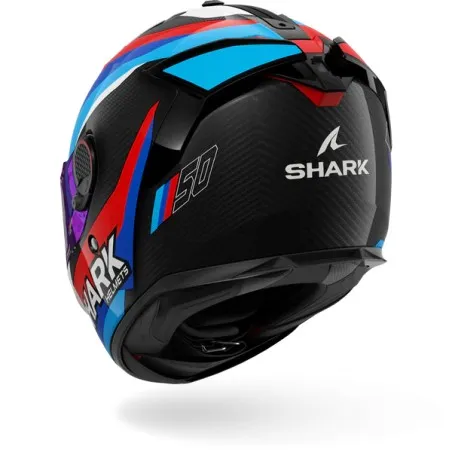 SHARK casque moto intégral SPARTAN GT PRO GUINTOLI carbone mat / blanc / chrome