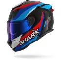 SHARK integral motorcycle helmet SPARTAN GT PRO GUINTOLI carbon / blue / red