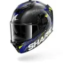 SHARK integral motorcycle helmet SPARTAN GT PRO SPEED-VIB carbon / anthracite / blue