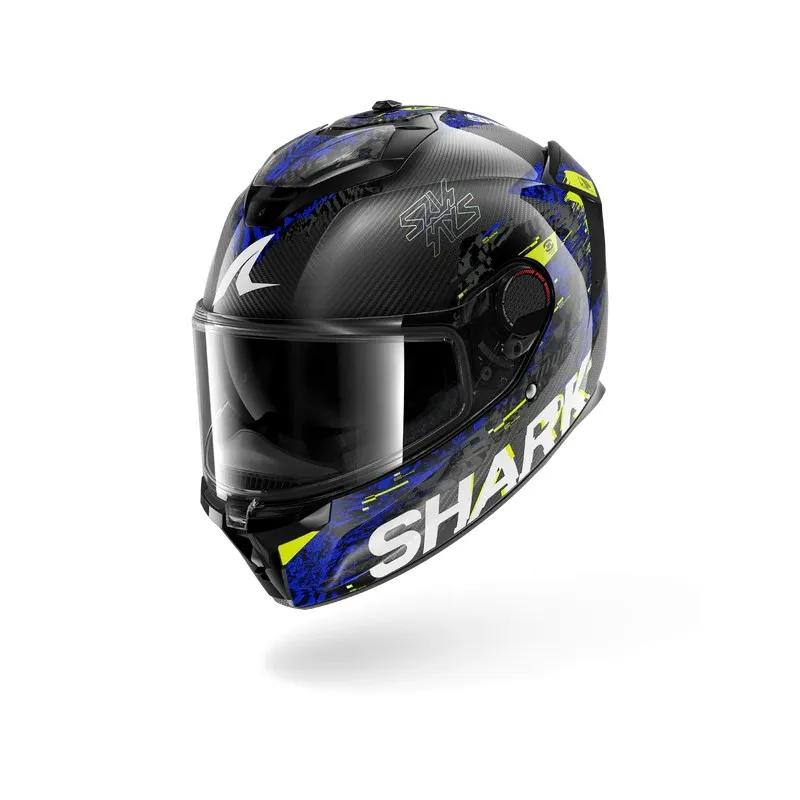 SHARK casque moto intégral SPARTAN GT PRO SPEED-VIB carbone / anthracite / bleu