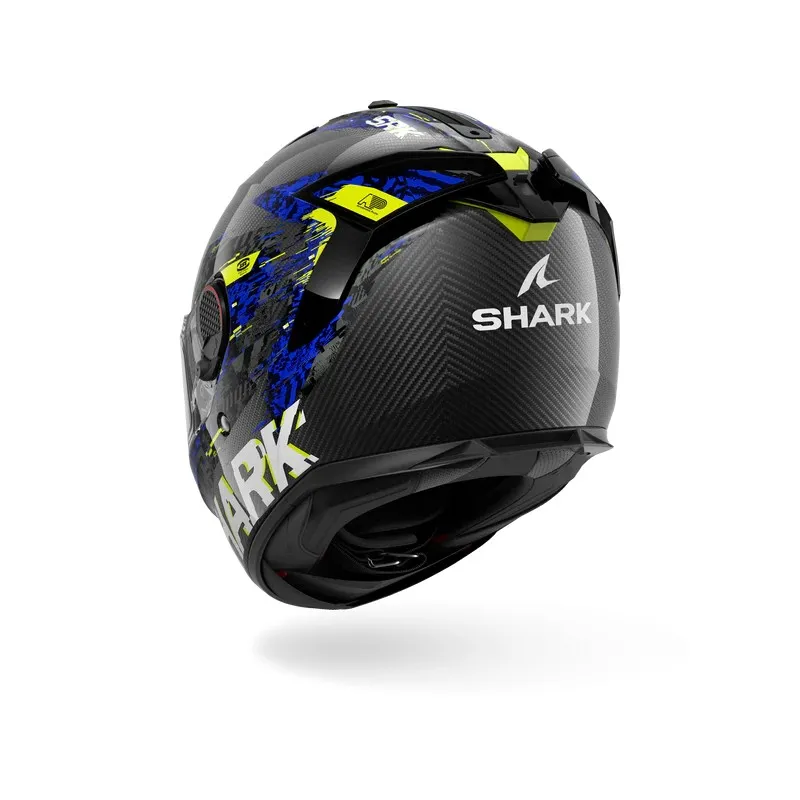 SHARK casque moto intégral SPARTAN GT PRO SPEED-VIB carbone / anthracite / bleu