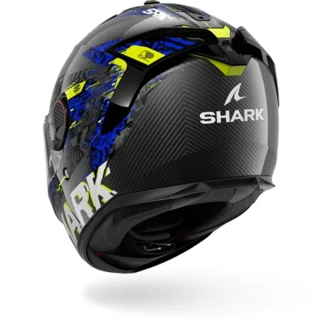 SHARK casque moto intégral SPARTAN GT PRO SPEED-VIB carbone / anthracite / bleu