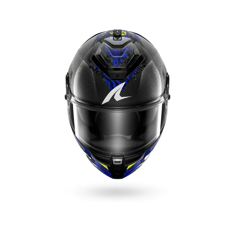 SHARK integral motorcycle helmet SPARTAN GT PRO SPEED-VIB carbon / anthracite / blue