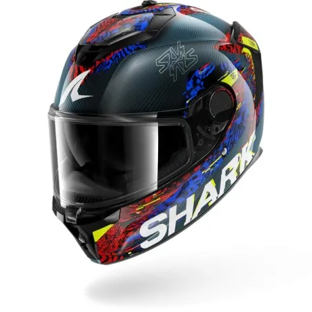 SHARK casque moto intégral SPARTAN GT PRO SPEED-VIB carbone / bleu / rouge