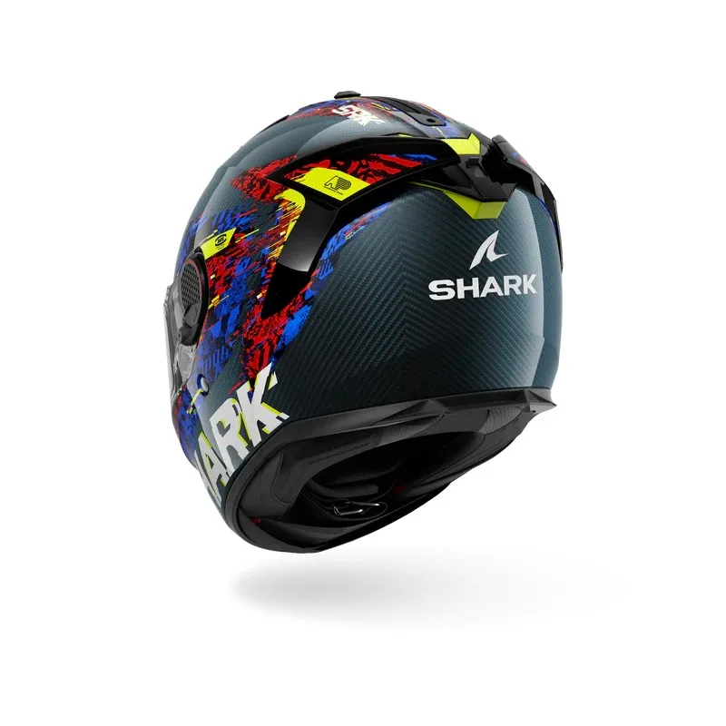 SHARK integral motorcycle helmet SPARTAN GT PRO SPEED-VIB carbon / blue / red