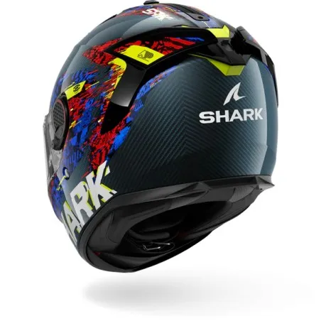 SHARK integral motorcycle helmet SPARTAN GT PRO SPEED-VIB carbon / blue / red
