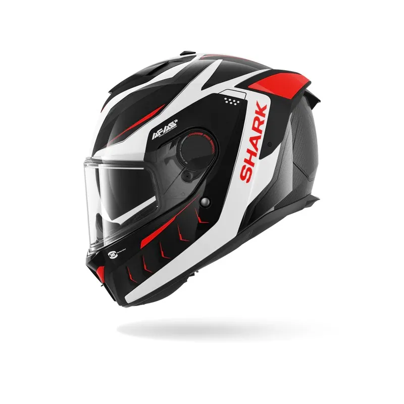 SHARK casque moto intégral SPARTAN GT PRO MEKARIUM CARBBN argent / rouge