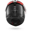 SHARK integral motorcycle helmet SPARTAN GT PRO MEKARIUM CARBBN silver / red