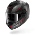 SHARK casque moto intégral SPARTAN GT PRO MEKARIUM carbone mat / anthracite / rouge