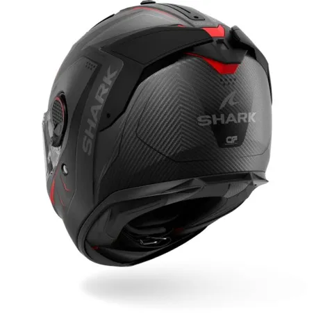 SHARK integral motorcycle helmet SPARTAN GT PRO MEKARIUM matt carbon / anthracite / red