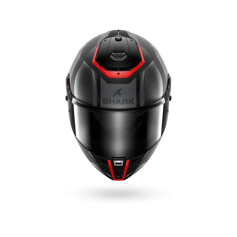 SHARK casque moto intégral SPARTAN RS CARBON SHAWN carbone / rouge / gris