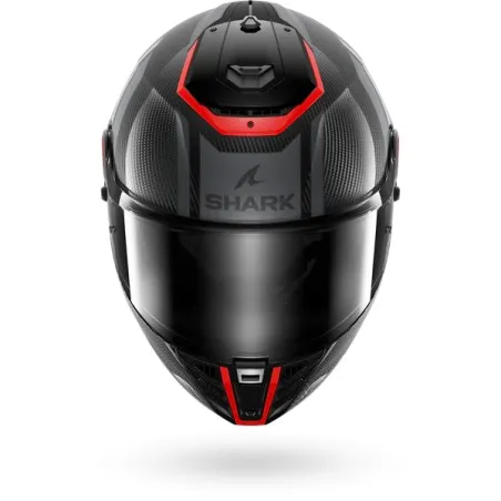 SHARK casque moto intégral SPARTAN RS CARBON SHAWN carbone / rouge / gris