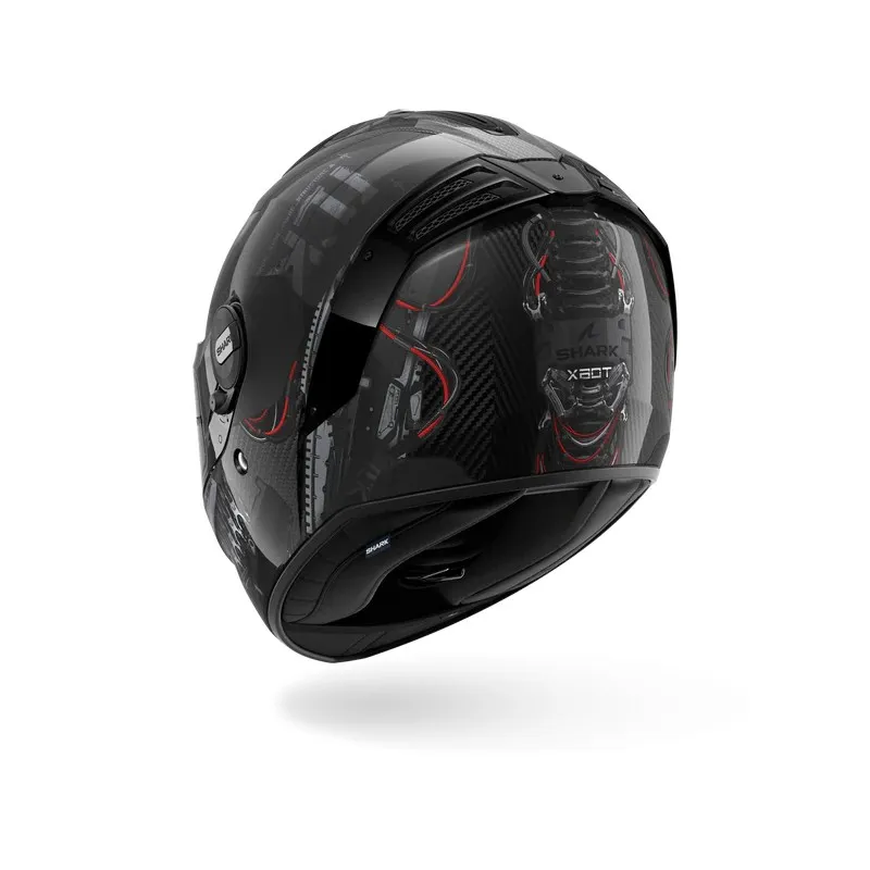 SHARK integral motorcycle helmet SPARTAN RS CARBON XBOT carbon / anthracite / red