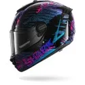 SHARK casque moto intégral SPARTAN RS FIBRE SPARTAN RS REPTAIA noir / bleu / brillant