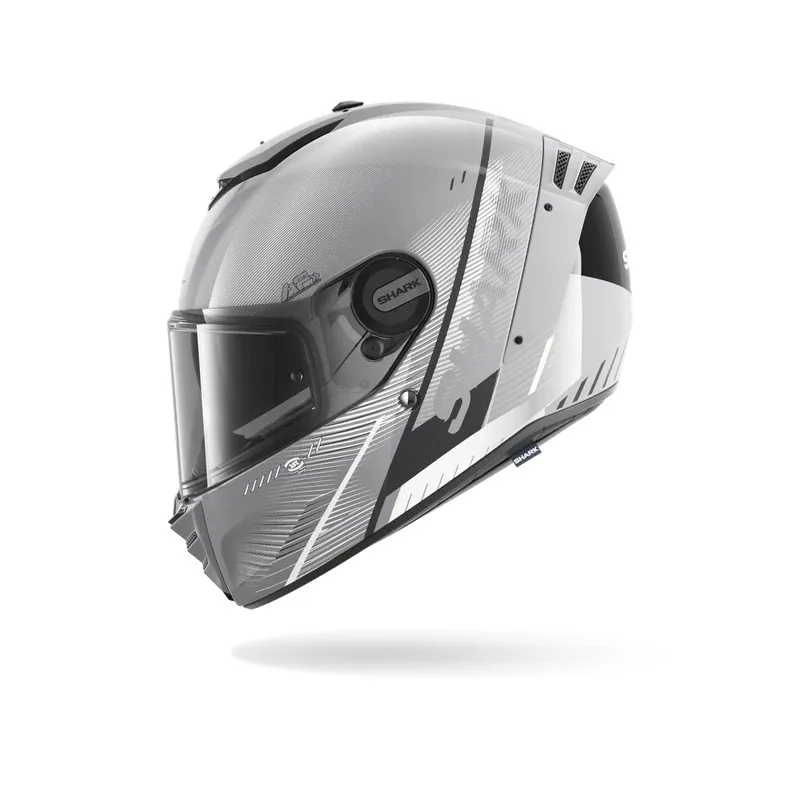 SHARK casque moto intégral SPARTAN RS SPEED-TECH argent / blanc / noir
