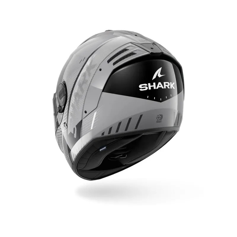 SHARK integral motorcycle helmet SPARTAN RS SPEED-TECH silver / white / black