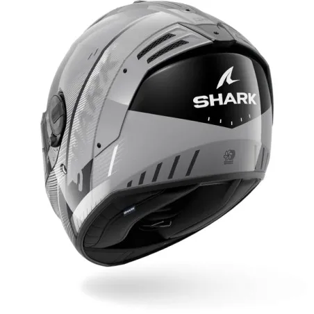 SHARK casque moto intégral SPARTAN RS SPEED-TECH argent / blanc / noir
