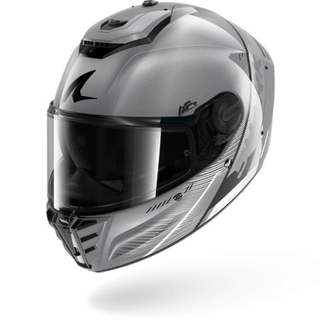 SHARK casque moto intégral SPARTAN RS SPEED-TECH argent / blanc / noir