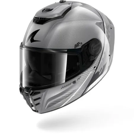 SHARK casque moto intégral SPARTAN RS SPEED-TECH argent / blanc / noir