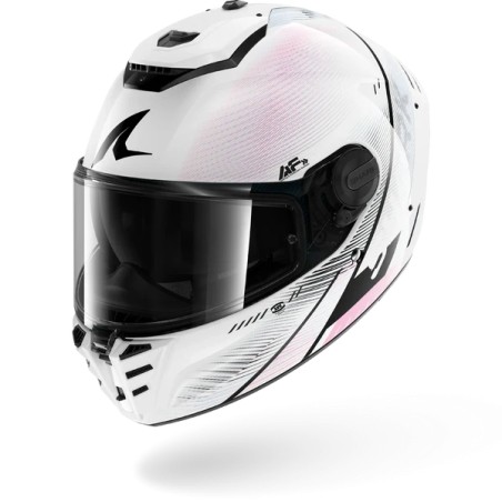 SHARK integral motorcycle helmet SPARTAN RS SPEED-TECH white / purple / black