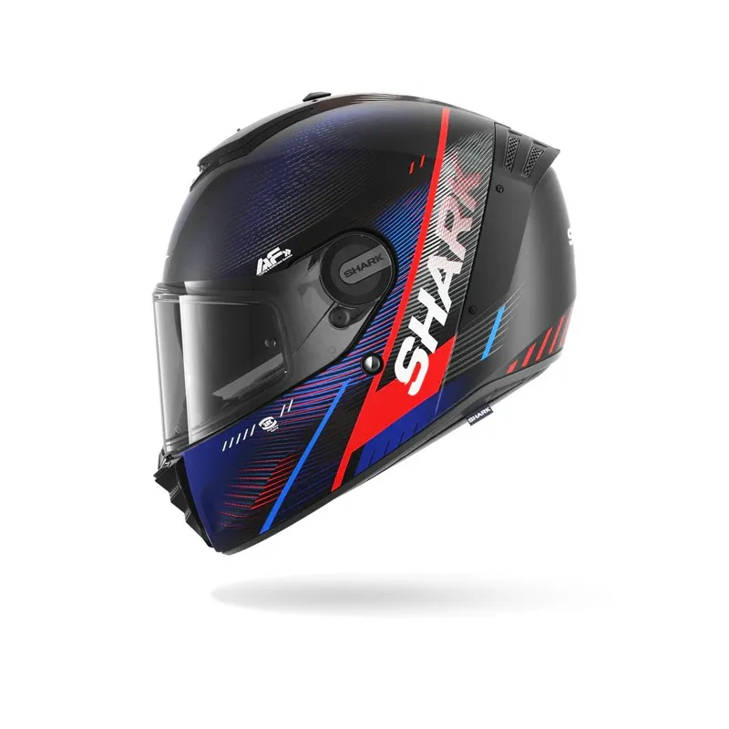SHARK casque moto intégral SPARTAN RS SPEED-TECH noir mat / bleu / rouge