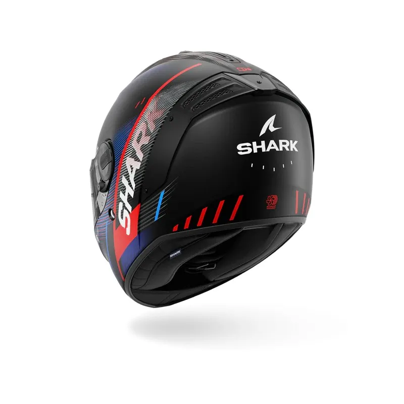 SHARK integral motorcycle helmet SPARTAN RS SPEED-TECH matt black / blue / red