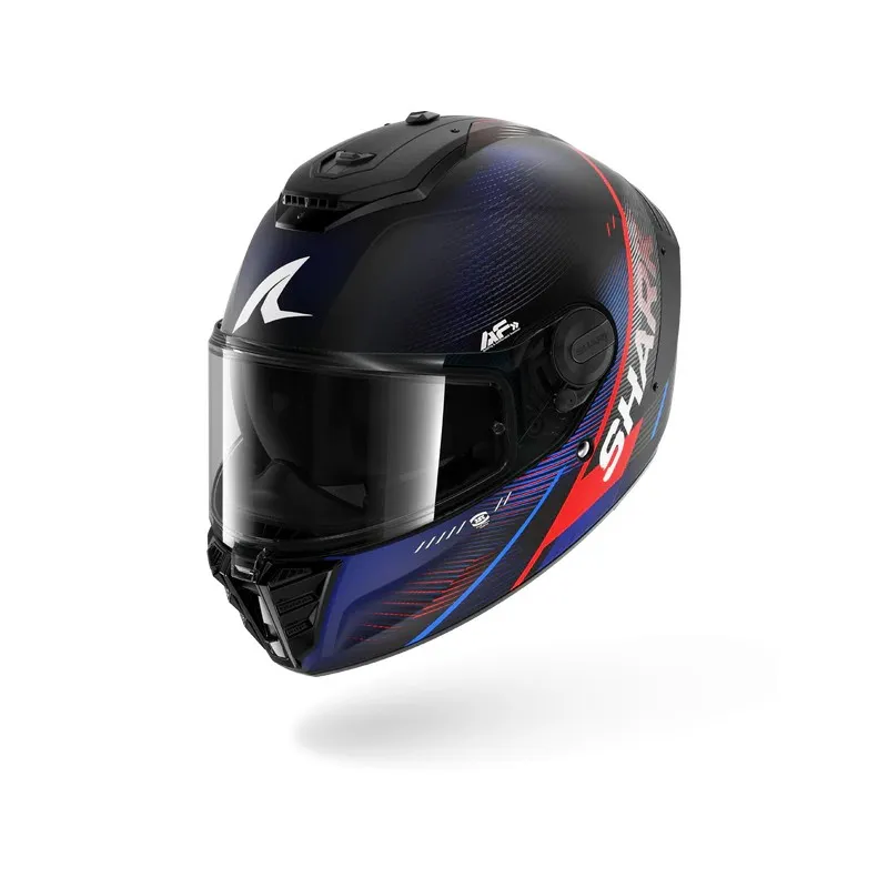 SHARK integral motorcycle helmet SPARTAN RS SPEED-TECH matt black / blue / red