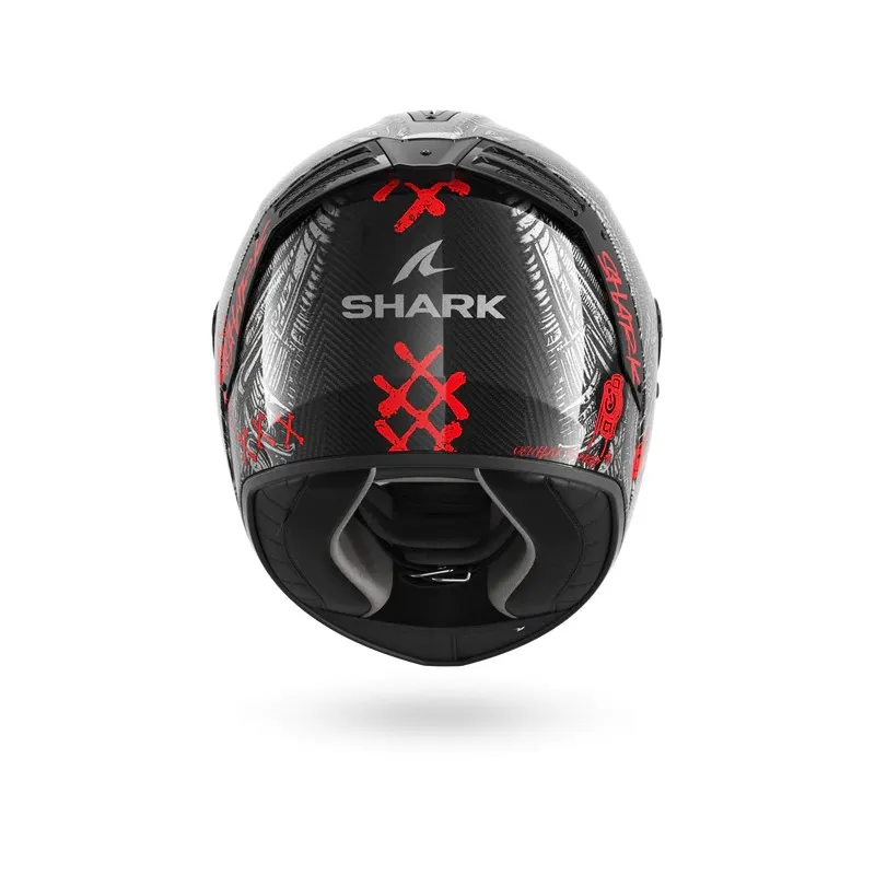 SHARK casque moto intégral SPARTAN RS SHIEVER carbone / anthracite / rouge