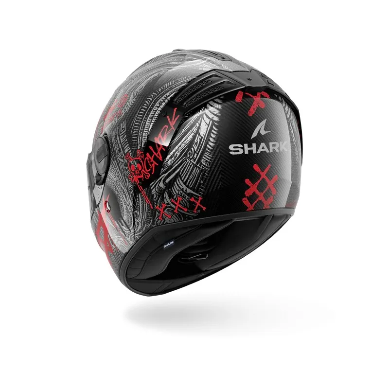 SHARK integral motorcycle helmet SPARTAN RS SHIEVER carbon / anthracite / red